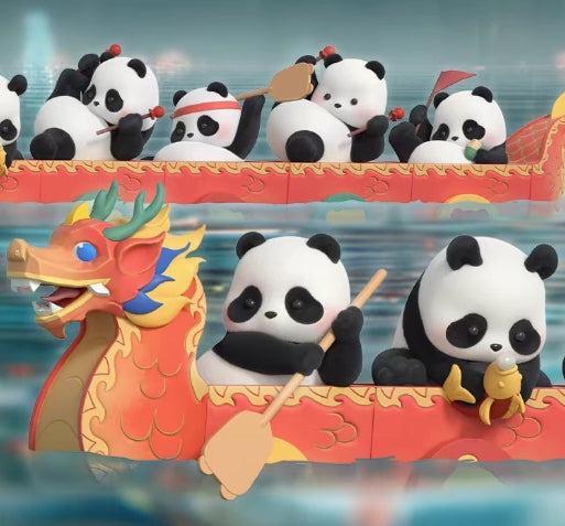 【Q56】Panda Roll Dragon Boat Racing Series Blind Box