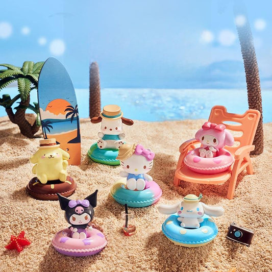 【T17】Sanrio Family MlNl Swimming Ring Series Blind Box